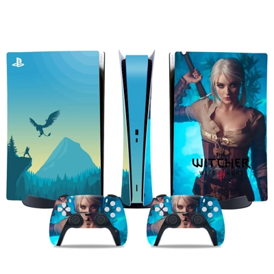The Witcher Wild Hunt decal skin for PS5 Digital Console a.. The Witcher Wild Hunt decal skin for PS5 Digital Console a..