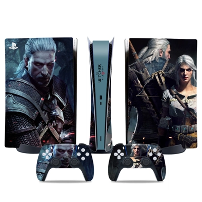 The Witcher Wild Hunt decal skin for PS5 Digital Console a.. The Witcher Wild Hunt decal skin for PS5 Digital Console a..