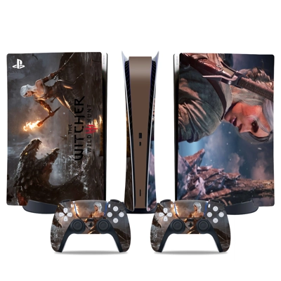 The Witcher Wild Hunt decal skin for PS5 Digital Console a.. The Witcher Wild Hunt decal skin for PS5 Digital Console a..
