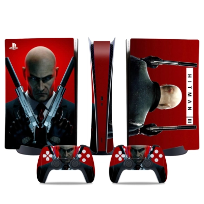 Hitman 3 decal skin for PS5 Digital Console and two Contro.. Hitman 3 decal skin for PS5 Digital Console and two Contro..