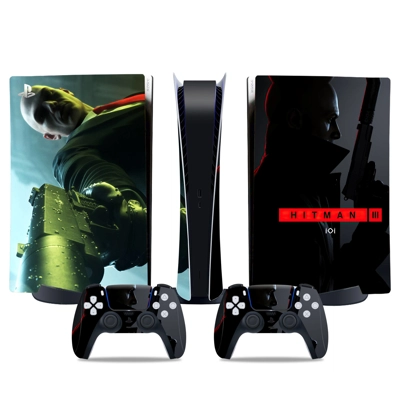Hitman 3 decal skin for PS5 Digital Console and two Contro.. Hitman 3 decal skin for PS5 Digital Console and two Contro..