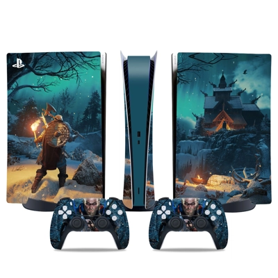 Assassin's Creed Valhalla decal skin for PS5 Digital Console and two Controllers