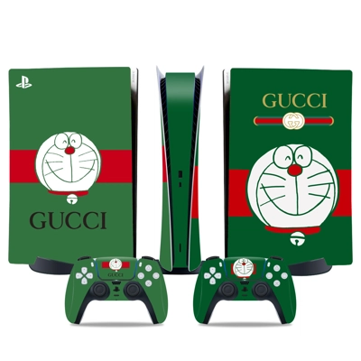 Doraemon Gucci decal skin for PS5 Digital Console and two .. Doraemon Gucci decal skin for PS5 Digital Console and two ..