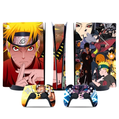Naruto decal skin for PS5 Digital Console and two Controll.. Naruto decal skin for PS5 Digital Console and two Controll..