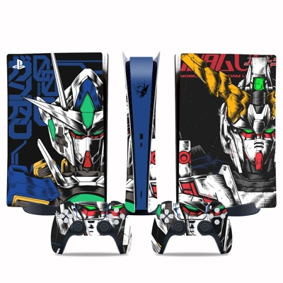 Gundam decal skin for PS5 Digital Console and two Controll.. Gundam decal skin for PS5 Digital Console and two Controll..