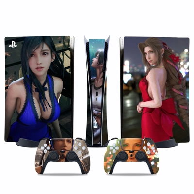 Final Fantasy decal skin for PS5 Digital Console and two C.. Final Fantasy decal skin for PS5 Digital Console and two C..