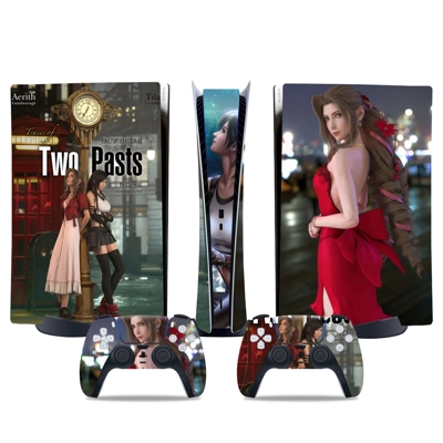 Final Fantasy decal skin for PS5 Digital Console and two C.. Final Fantasy decal skin for PS5 Digital Console and two C..