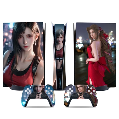Final Fantasy decal skin for PS5 Digital Console and two C.. Final Fantasy decal skin for PS5 Digital Console and two C..