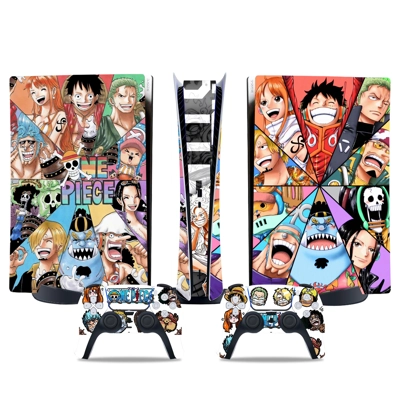 One Piece decal skin for PS5 Digital Console and two Contr.. One Piece decal skin for PS5 Digital Console and two Contr..