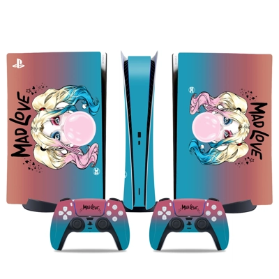 Mad Love decal skin for PS5 Digital Console and two Contro.. Mad Love decal skin for PS5 Digital Console and two Contro..