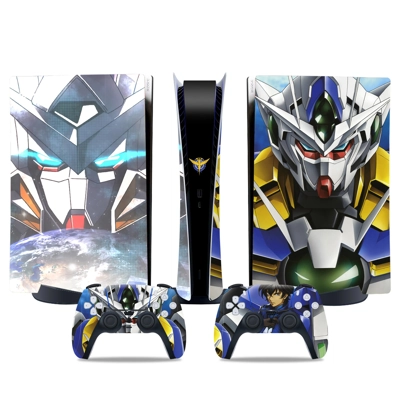 Gundam decal skin for PS5 Digital Console and two Controll.. Gundam decal skin for PS5 Digital Console and two Controll..