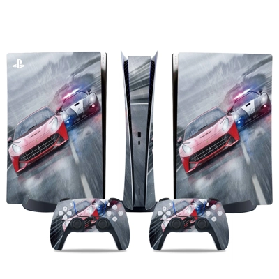 Racing decal skin for PS5 Digital Console and two Controll.. Racing decal skin for PS5 Digital Console and two Controll..