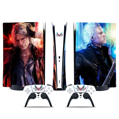 Devil May Cry 5 decal skin for PS5 Digital Console and two.. Devil May Cry 5 decal skin for PS5 Digital Console and two..