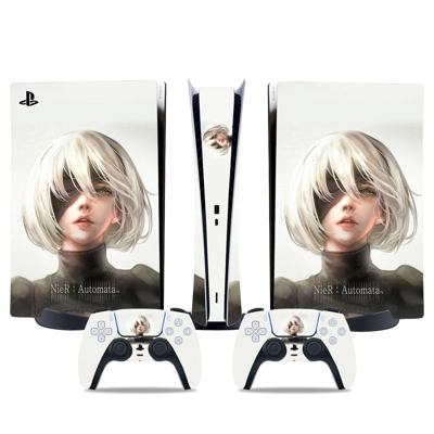 Nier Automata decal skin for PS5 Digital Console and two C.. Nier Automata decal skin for PS5 Digital Console and two C..