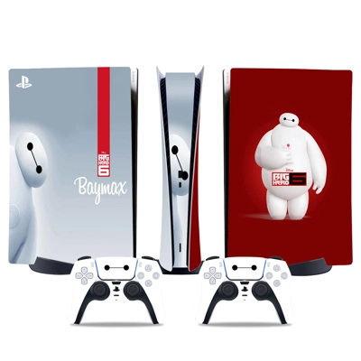 Big Hero 6 decal skin for PS5 Digital Console and two Controllers