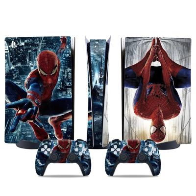 Spiderman decal skin for PS5 Digital Console and two Contr.. Spiderman decal skin for PS5 Digital Console and two Contr..