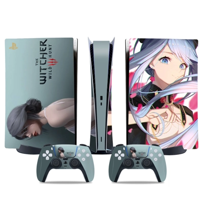 The Witcher Wild Hunt decal skin for PS5 Digital Console a.. The Witcher Wild Hunt decal skin for PS5 Digital Console a..