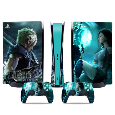 Final Fantasy decal skin for PS5 Digital Console and two C.. Final Fantasy decal skin for PS5 Digital Console and two C..