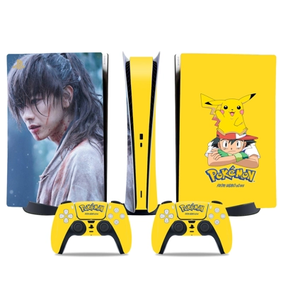 Pokemon Pikachu decal skin for PS5 Digital Console and two.. Pokemon Pikachu decal skin for PS5 Digital Console and two..