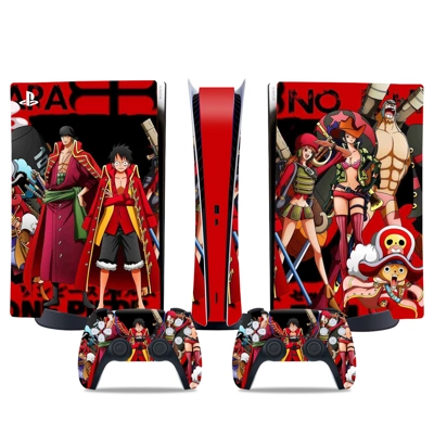 One Piece decal skin for PS5 Digital Console and two Contr.. One Piece decal skin for PS5 Digital Console and two Contr..