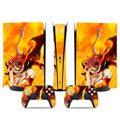 Fairy Tail decal skin for PS5 Digital Console and two Cont.. Fairy Tail decal skin for PS5 Digital Console and two Cont..