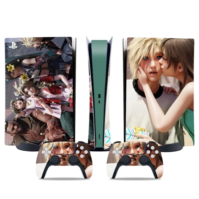 Final Fantasy decal skin for PS5 Digital Console and two C.. Final Fantasy decal skin for PS5 Digital Console and two C..