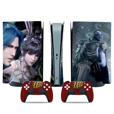Lego decal skin for PS5 Digital Console and two Controllers Lego decal skin for PS5 Digital Console and two Controllers