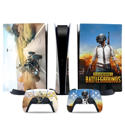 PUBG decal skin for PS5 Digital Console and two Controllers PUBG decal skin for PS5 Digital Console and two Controllers