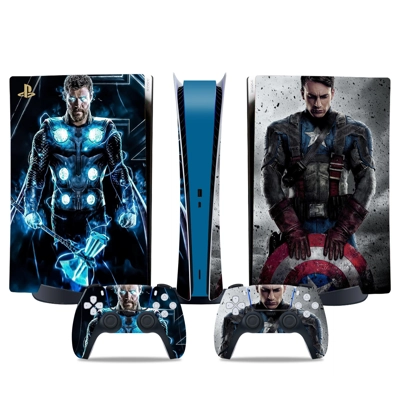 Avengers decal skin for PS5 Digital Console and two Contro.. Avengers decal skin for PS5 Digital Console and two Contro..