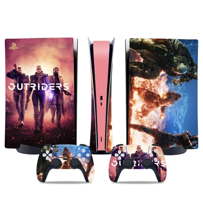 Outriders decal skin for PS5 Digital Console and two Contr.. Outriders decal skin for PS5 Digital Console and two Contr..