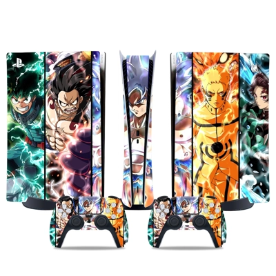 Dragon Ball decal skin for PS5 Digital Console and two Con.. Dragon Ball decal skin for PS5 Digital Console and two Con..
