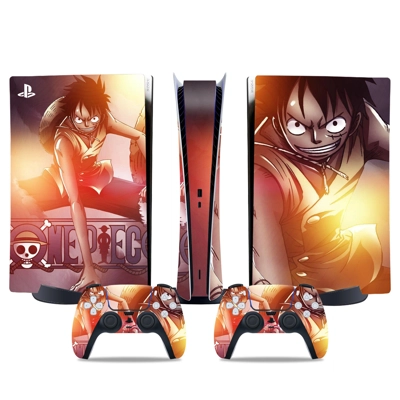 One Piece decal skin for PS5 Digital Console and two Contr.. One Piece decal skin for PS5 Digital Console and two Contr..
