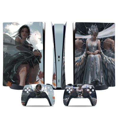 Final Fantasy decal skin for PS5 Digital Console and two C.. Final Fantasy decal skin for PS5 Digital Console and two C..