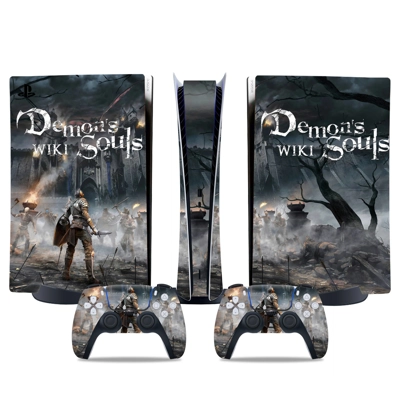 Demons Souls decal skin for PS5 Digital Console and two Co.. Demons Souls decal skin for PS5 Digital Console and two Co..