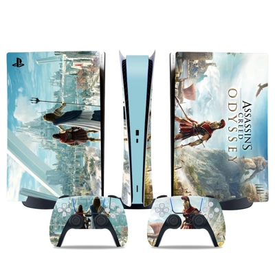 Assassin's Creed Odyssey decal skin for PS5 Digital Console and two Controllers