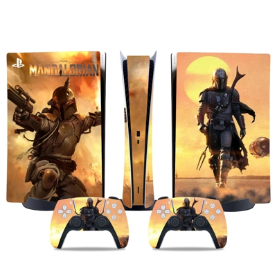 The Mandalorian decal skin for PS5 Digital Console and two.. The Mandalorian decal skin for PS5 Digital Console and two..