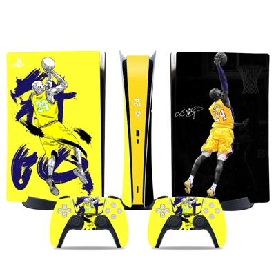 Kobe Bryant decal skin for PS5 Digital Console and two Con.. Kobe Bryant decal skin for PS5 Digital Console and two Con..