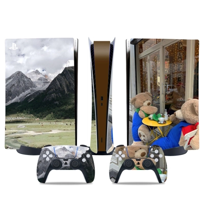 KAWS decal skin for PS5 Digital Console and two Controllers KAWS decal skin for PS5 Digital Console and two Controllers