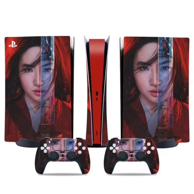 Pretty Girl decal skin for PS5 Digital Console and two Con.. Pretty Girl decal skin for PS5 Digital Console and two Con..
