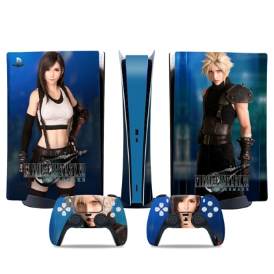 Final Fantasy decal skin for PS5 Digital Console and two C.. Final Fantasy decal skin for PS5 Digital Console and two C..