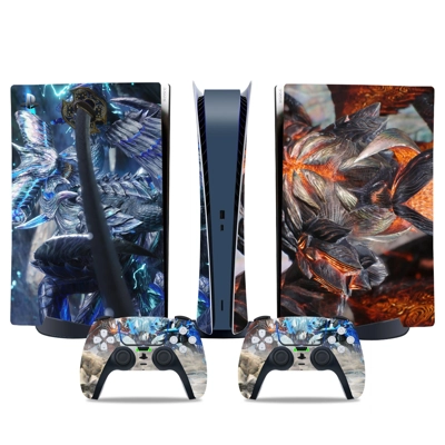 Anime decal skin for PS5 Digital Console and two Controllers Anime decal skin for PS5 Digital Console and two Controllers