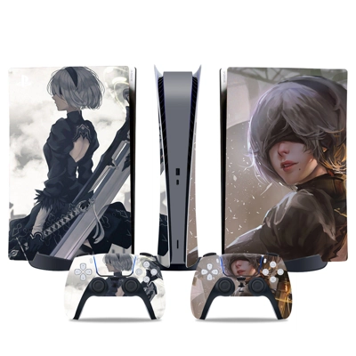 Nier Automata decal skin for PS5 Digital Console and two Controllers