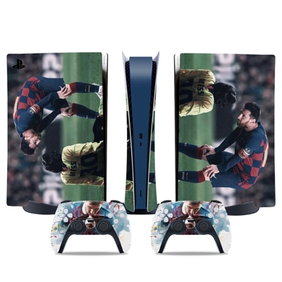 Messi decal skin for PS5 Digital Console and two Controllers Messi decal skin for PS5 Digital Console and two Controllers