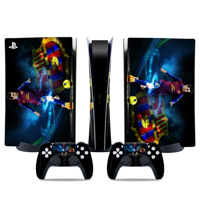 Messi decal skin for PS5 Digital Console and two Controllers Messi decal skin for PS5 Digital Console and two Controllers