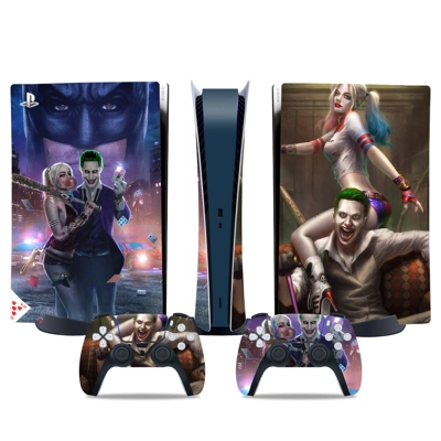Harley Quinn decal skin for PS5 Digital Console and two Co.. Harley Quinn decal skin for PS5 Digital Console and two Co..