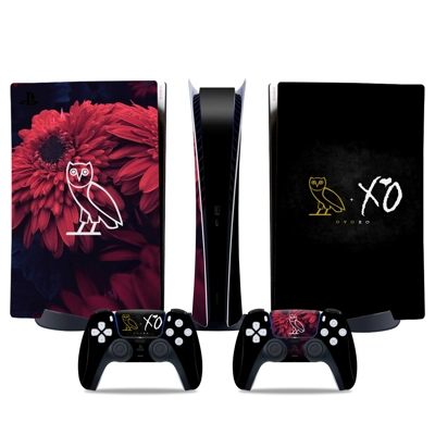 Ovoxo decal skin for PS5 Digital Console and two Controllers Ovoxo decal skin for PS5 Digital Console and two Controllers
