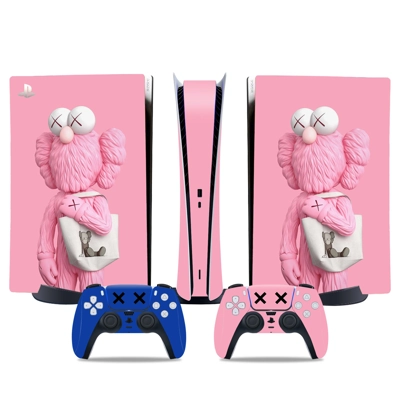 Kaws decal skin for PS5 Digital Console and two Controllers Kaws decal skin for PS5 Digital Console and two Controllers