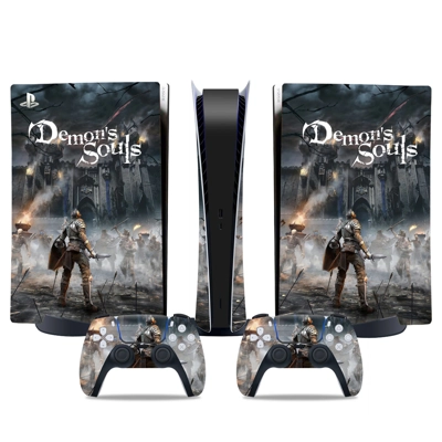 Demons Slayer decal skin for PS5 Digital Console and two C.. Demons Slayer decal skin for PS5 Digital Console and two C..