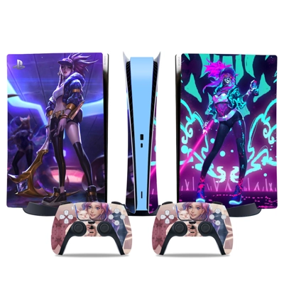 League of Legends decal skin for PS5 Digital Console and two Controllers