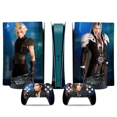 Final Fantasy decal skin for PS5 Digital Console and two C.. Final Fantasy decal skin for PS5 Digital Console and two C..